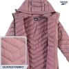 imageReebok Womens Jacket  Lightweight Softshell Quilted Jackets for Women Zip Up Hooded Winter Coat Outerwear with PocketsRose Pink