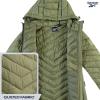 imageReebok Womens Jacket  Lightweight Softshell Quilted Jackets for Women Zip Up Hooded Winter Coat Outerwear with PocketsSage
