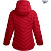 imageReebok Womens Jacket  Lightweight Softshell Quilted Jackets for Women Zip Up Hooded Winter Coat Outerwear with PocketsVector Red Glow