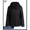 imageReebok Womens Puffer Jacket  Lightweight Packable Snow Glacier Shield Quilted Winter Coat for Women with Hood ampamp Zip PocketsBlack Ink