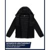 imageReebok Womens Puffer Jacket  Lightweight Packable Snow Glacier Shield Quilted Winter Coat for Women with Hood ampamp Zip PocketsBlack Ink