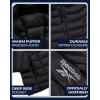imageReebok Womens Puffer Jacket  Lightweight Packable Snow Glacier Shield Quilted Winter Coat for Women with Hood ampamp Zip PocketsBlack Ink