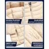 imageReebok Womens Puffer Jacket  Lightweight Packable Snow Glacier Shield Quilted Winter Coat for Women with Hood ampamp Zip PocketsChampagne