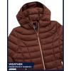 imageReebok Womens Puffer Jacket  Lightweight Packable Snow Glacier Shield Quilted Winter Coat for Women with Hood ampamp Zip PocketsCognac