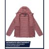 imageReebok Womens Puffer Jacket  Lightweight Packable Snow Glacier Shield Quilted Winter Coat for Women with Hood ampamp Zip PocketsDusty Rose