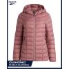 imageReebok Womens Puffer Jacket  Lightweight Packable Snow Glacier Shield Quilted Winter Coat for Women with Hood ampamp Zip PocketsDusty Rose