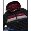 imageReebok Womens Puffer Jacket  Lightweight Packable Snow Glacier Shield Quilted Winter Coat for Women with Hood ampamp Zip PocketsJet Black