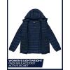 imageReebok Womens Puffer Jacket  Lightweight Packable Snow Glacier Shield Quilted Winter Coat for Women with Hood ampamp Zip PocketsNavy