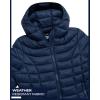 imageReebok Womens Puffer Jacket  Lightweight Packable Snow Glacier Shield Quilted Winter Coat for Women with Hood ampamp Zip PocketsNavy