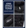imageReebok Womens Puffer Jacket  Long Quilted Hooded Winter Coat for Women  Lightweight Packable Outerwear Jackets for WomenBlack Ink