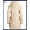 imageReebok Womens Puffer Jacket  Long Quilted Hooded Winter Coat for Women  Lightweight Packable Outerwear Jackets for WomenChampagne