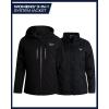 imageReebok Womens Ski Jacket  Insulated 3 in 1 Inner Puffer Jacket  Wind and Water Resistant Outerwear Winter Coats for WomenBlack Ink
