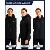 imageReebok Womens Ski Jacket  Insulated 3 in 1 Inner Puffer Jacket  Wind and Water Resistant Outerwear Winter Coats for WomenBlack Ink