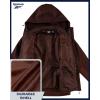 imageReebok Womens Ski Jacket  Insulated 3 in 1 Inner Puffer Jacket  Wind and Water Resistant Outerwear Winter Coats for WomenCognac