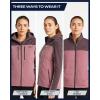 imageReebok Womens Ski Jacket  Insulated 3 in 1 Inner Puffer Jacket  Wind and Water Resistant Outerwear Winter Coats for WomenOrchid Pink