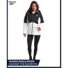 imageReebok Womens Ski Jacket  Insulated 3 in 1 Inner Puffer Jacket  Wind and Water Resistant Outerwear Winter Coats for WomenWhiteBlack