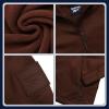 imageReebok Womens Softshell Jacket  Lightweight Water ampamp Windproof Warm Hooded Fleece Lined Womens Jacket for Gym Running HikingCognac