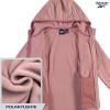 imageReebok Womens Softshell Jacket  Lightweight Water ampamp Windproof Warm Hooded Fleece Lined Womens Jacket for Gym Running HikingDusty Rose