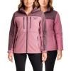 imageReebok Womens Ski Jacket  Insulated 3 in 1 Inner Puffer Jacket  Wind and Water Resistant Outerwear Winter Coats for WomenOrchid Pink