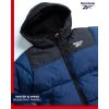 imageReebok Boys Puffer Jacket  Heavyweight Water ampamp Wind Resistant Quilted Boys Winter Coat  Fleece Insulated Kids Winter JacketBatik Blue