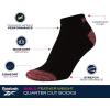 imageReebok Girls Lightweight Comfort Athletic Low Cut Socks 6 PackBlack Logo