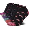 imageReebok Girls Lightweight Comfort Athletic Low Cut Socks 6 PackBlack Logo
