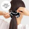 imageReebok Reflective Scrunchie  2pc Soft Stretchy Trim Hair Scrunchie  Quality Gym Hair Accessories for Active ComfortBlackWhite