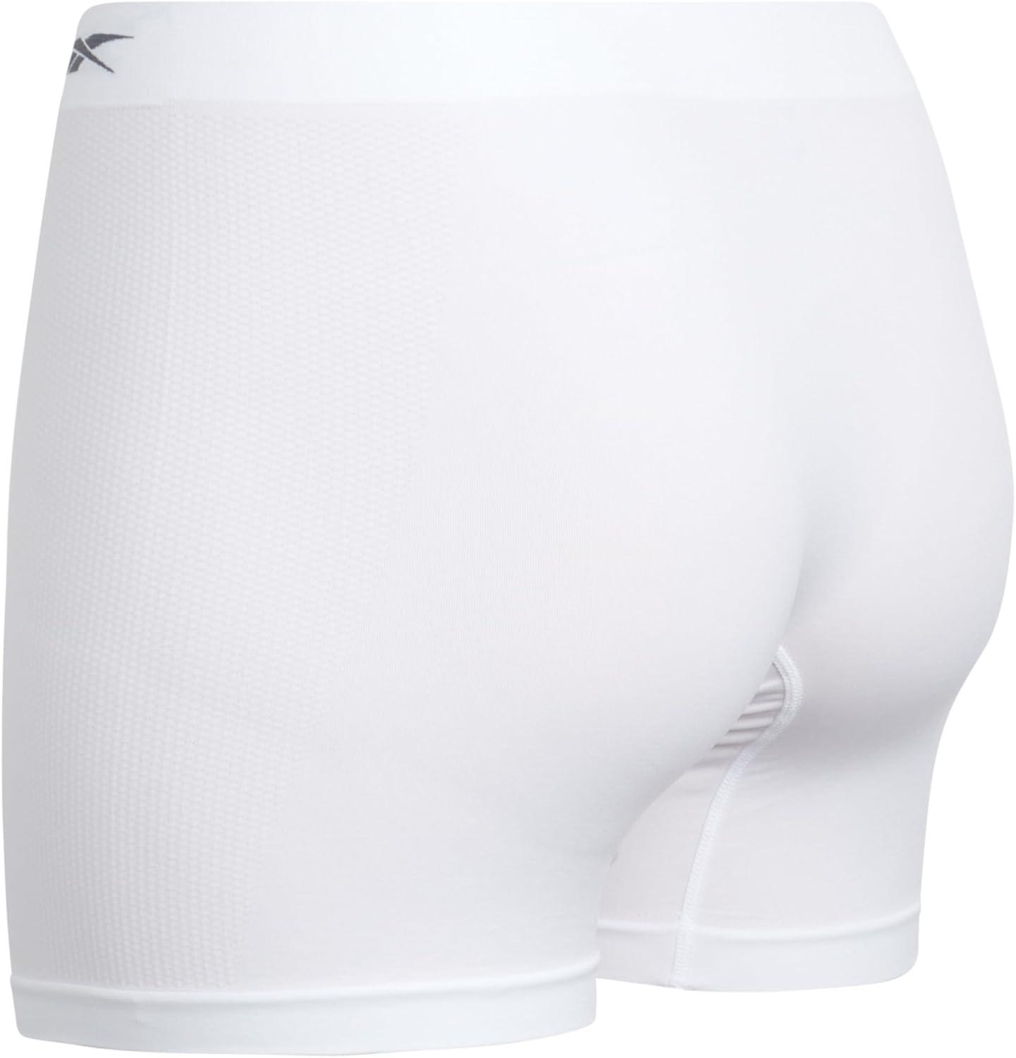 imageReebok Boyshort Underwear for Women  6 Pack Seamless Boy Shorts Panties for Women Sizes SXL Extended Plus Size 1X3XBlackened PearlWhiteLight Grey