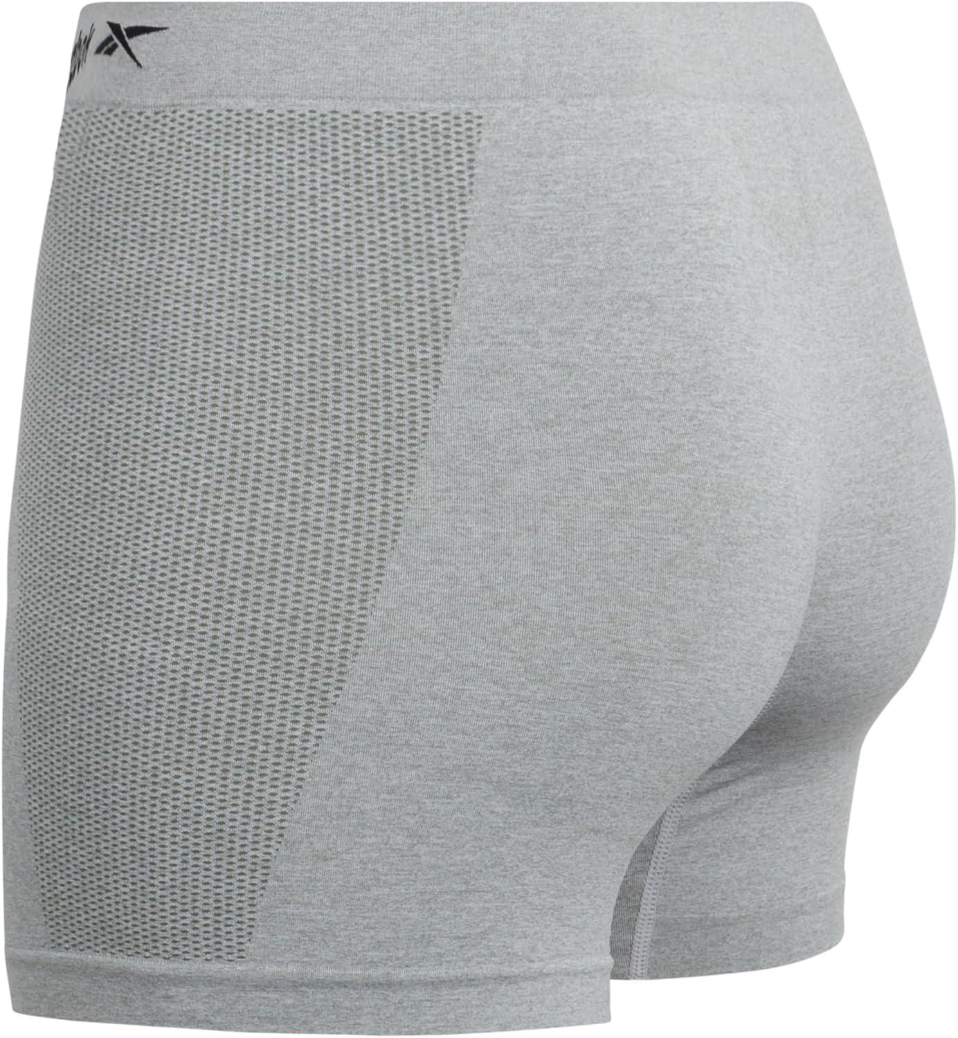 imageReebok Boyshort Underwear for Women  6 Pack Seamless Boy Shorts Panties for Women Sizes SXL Extended Plus Size 1X3XBrownBlackLight Gray