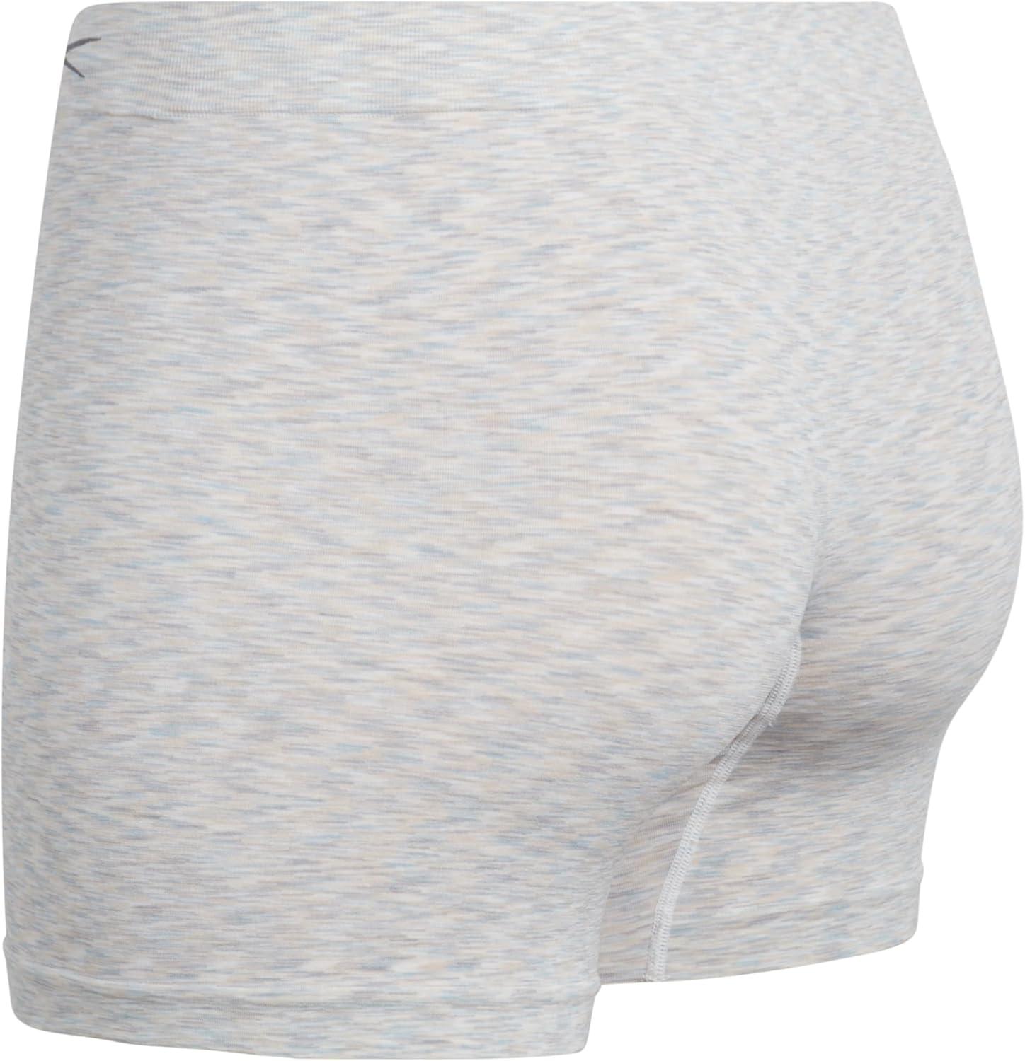 imageReebok Boyshort Underwear for Women  6 Pack Seamless Boy Shorts Panties for Women Sizes SXL Extended Plus Size 1X3XGrayBlackNatural Spacedye