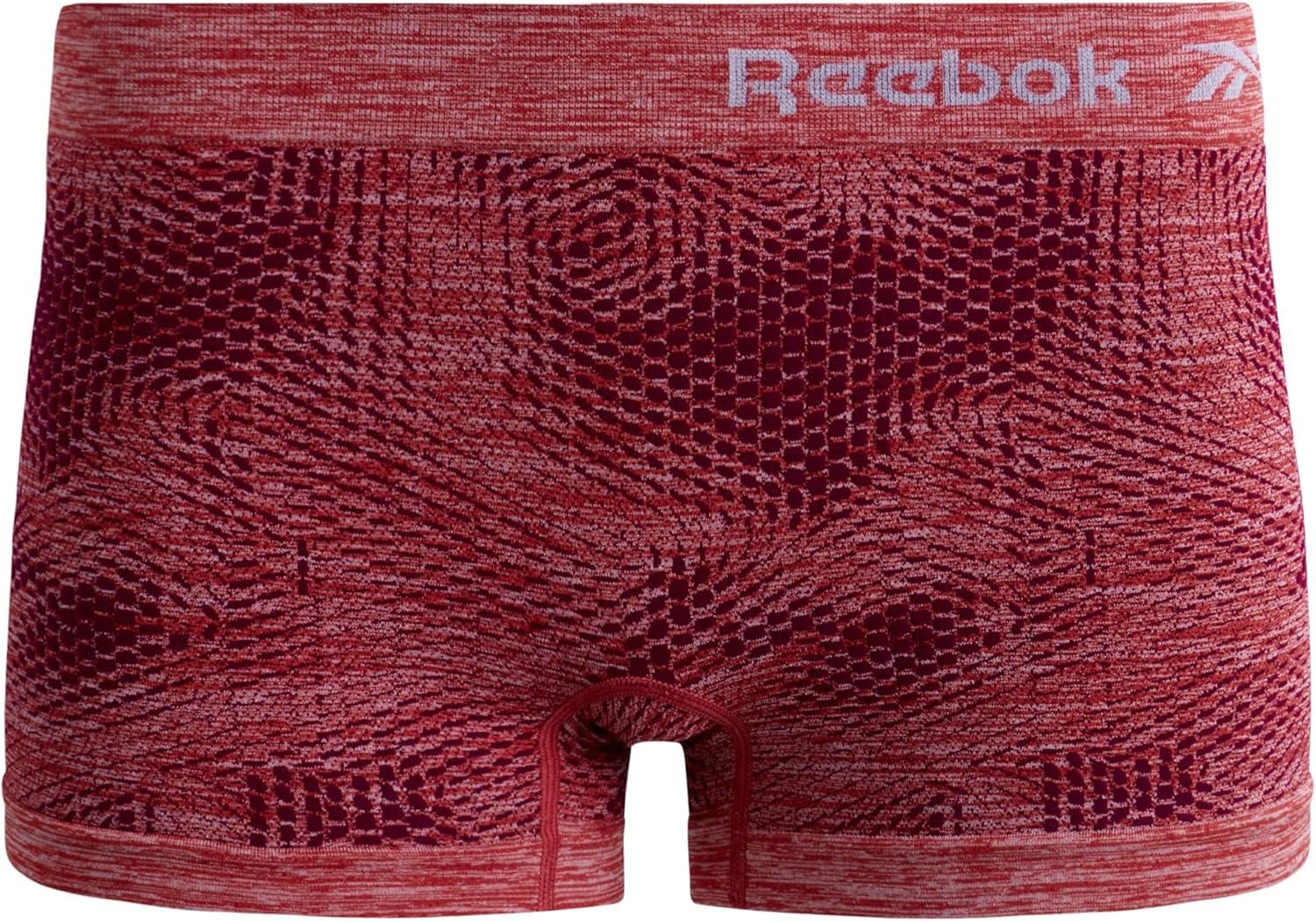 imageReebok Boyshort Underwear for Women  6 Pack Seamless Boy Shorts Panties for Women Sizes SXL Extended Plus Size 1X3XJacquardCreamNutmeg