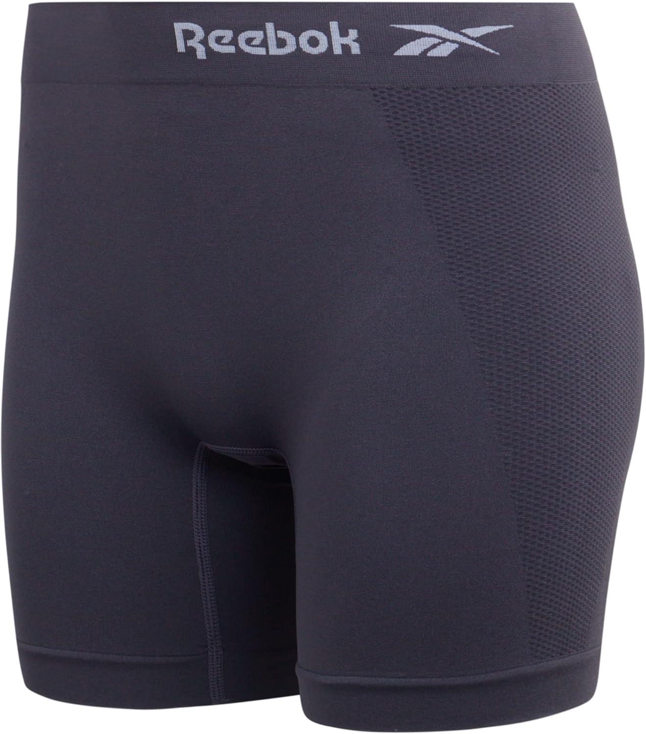 imageReebok Boyshort Underwear for Women  6 Pack Seamless Boy Shorts Panties for Women Sizes SXL Extended Plus Size 1X3XLight GreyBlackened PearlLotus