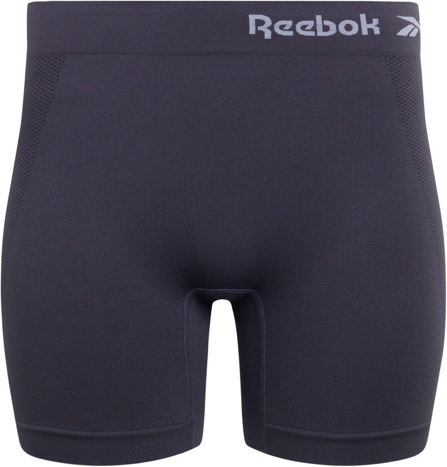 imageReebok Boyshort Underwear for Women  6 Pack Seamless Boy Shorts Panties for Women Sizes SXL Extended Plus Size 1X3XLight GreyBlackened PearlLotus