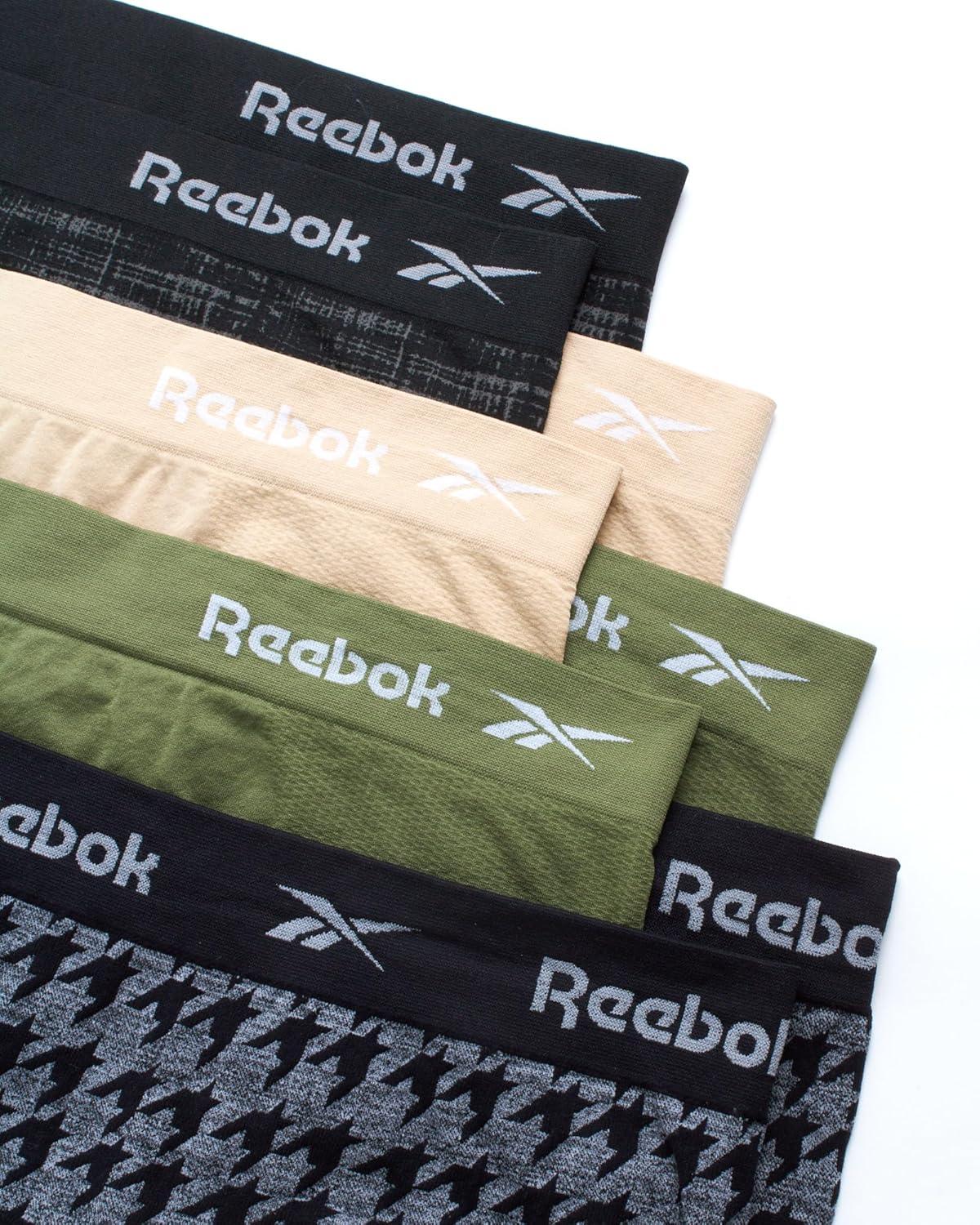 imageReebok Hipster Panties for Women  8 Pack Stretch Performance Seamless Underwear with Relaxed Tagless Waist SXLBlackCreamGreenGrey