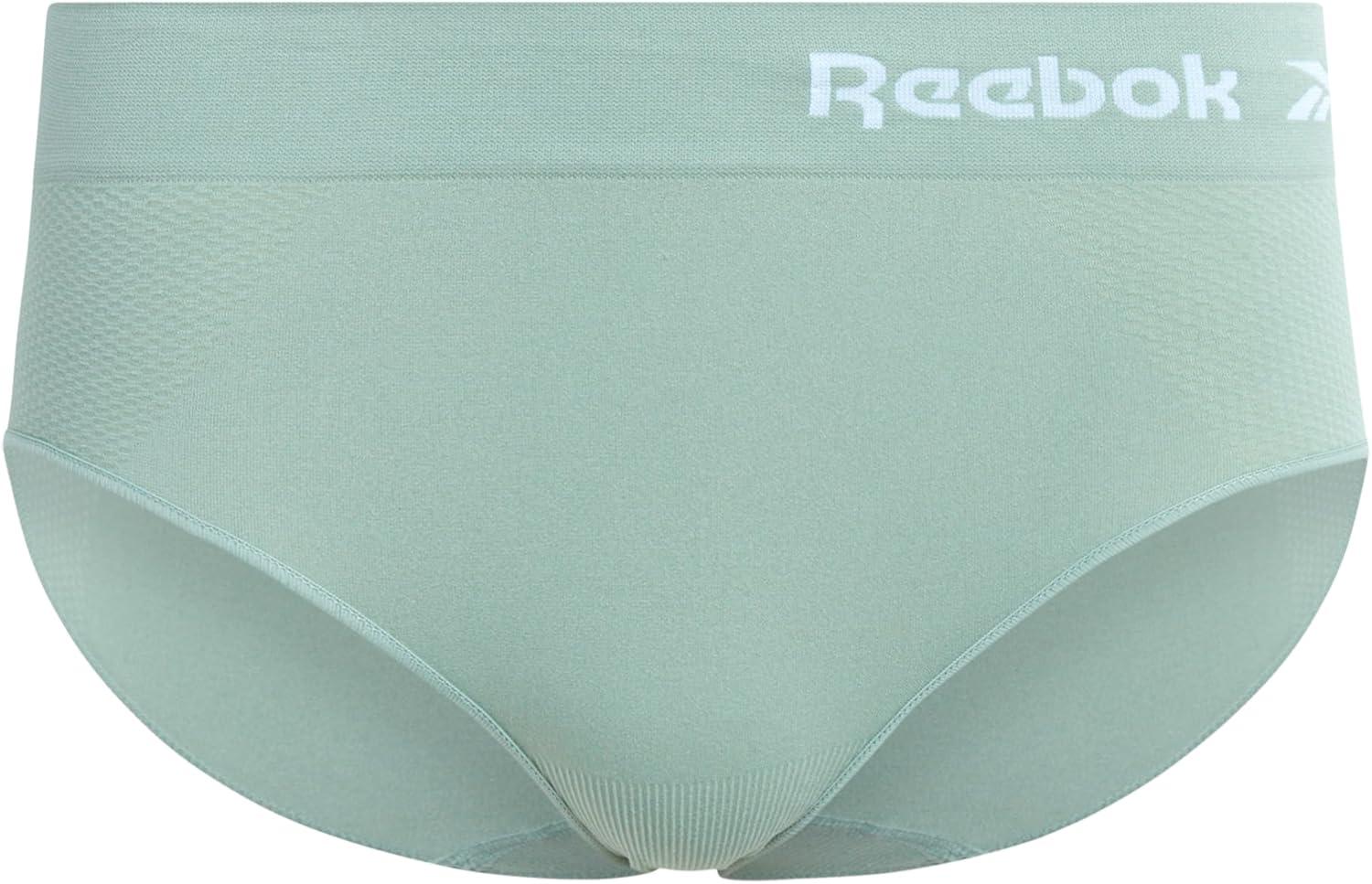 imageReebok Hipster Panties for Women  8 Pack Stretch Performance Seamless Underwear with Relaxed Tagless Waist SXLBlackGreenLilyGrey