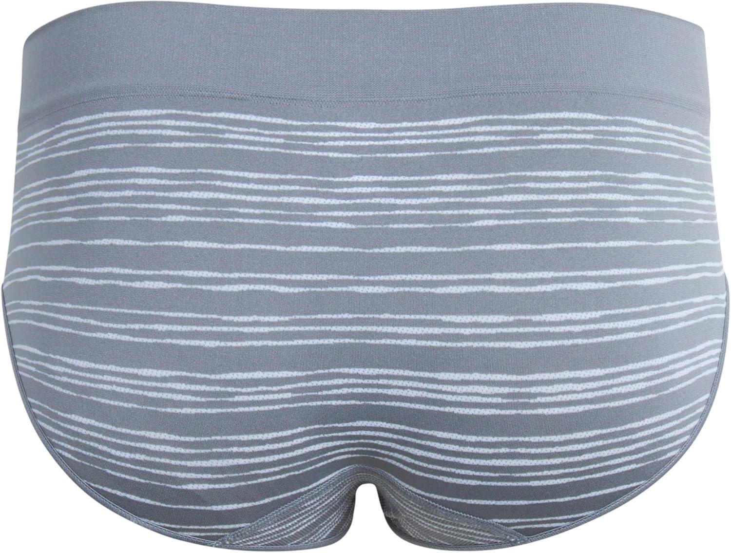 imageReebok Hipster Panties for Women  8 Pack Stretch Performance Seamless Underwear with Relaxed Tagless Waist SXLSharkskinLilyBlack