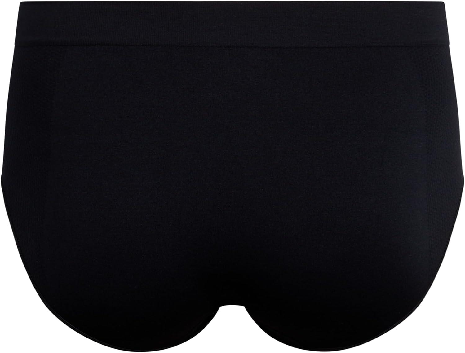 imageReebok Womens Briefs  6 Pack Performance High Waisted Seamless Underwear for Women Sizes SXL Extended Plus Size 1X3XBlackBlackenedBlack