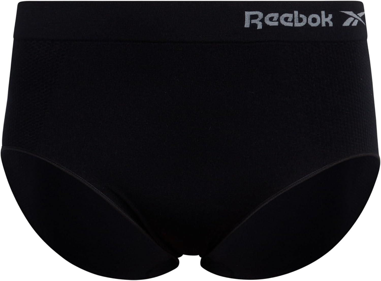 imageReebok Womens Briefs  6 Pack Performance High Waisted Seamless Underwear for Women Sizes SXL Extended Plus Size 1X3XBlackRoseTan