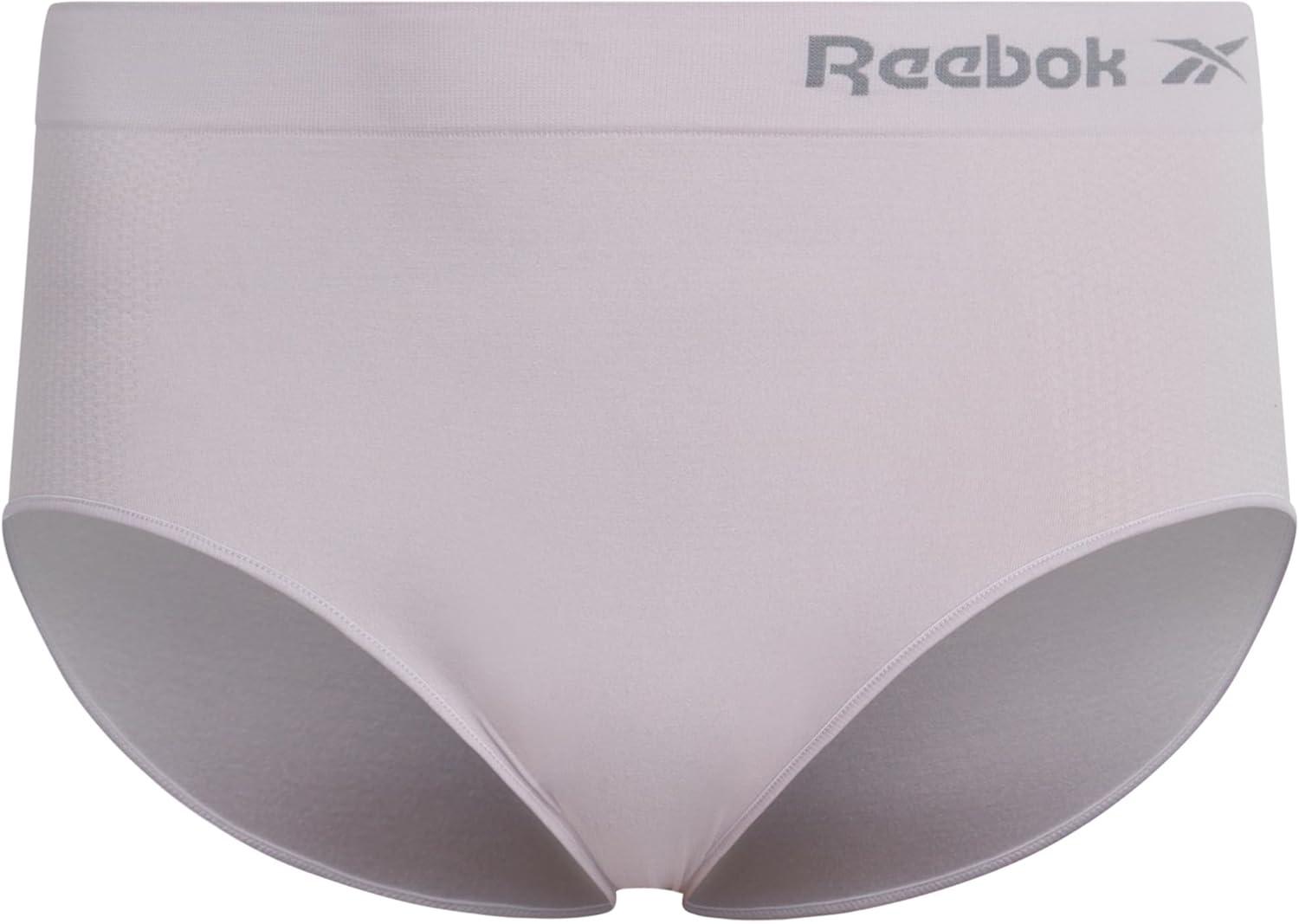 imageReebok Womens Briefs  6 Pack Performance High Waisted Seamless Underwear for Women Sizes SXL Extended Plus Size 1X3XBlackRoseTan