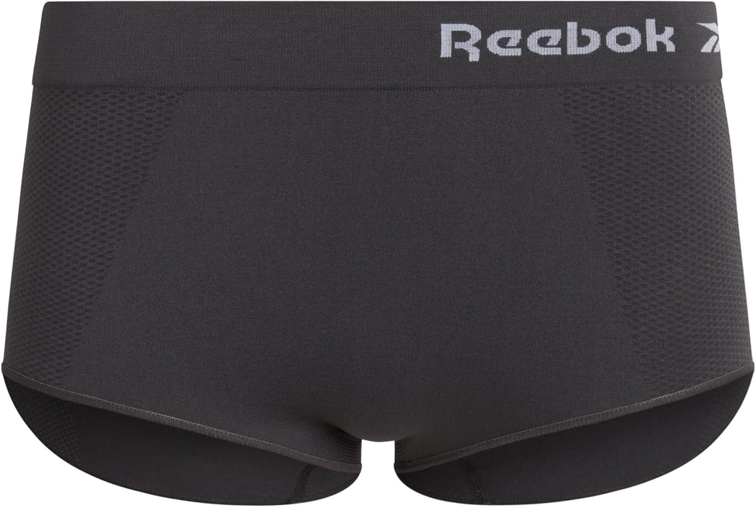 imageReebok Womens Briefs  6 Pack Performance High Waisted Seamless Underwear for Women Sizes SXL Extended Plus Size 1X3XBlackened PearlWhitegrey StripesLotus