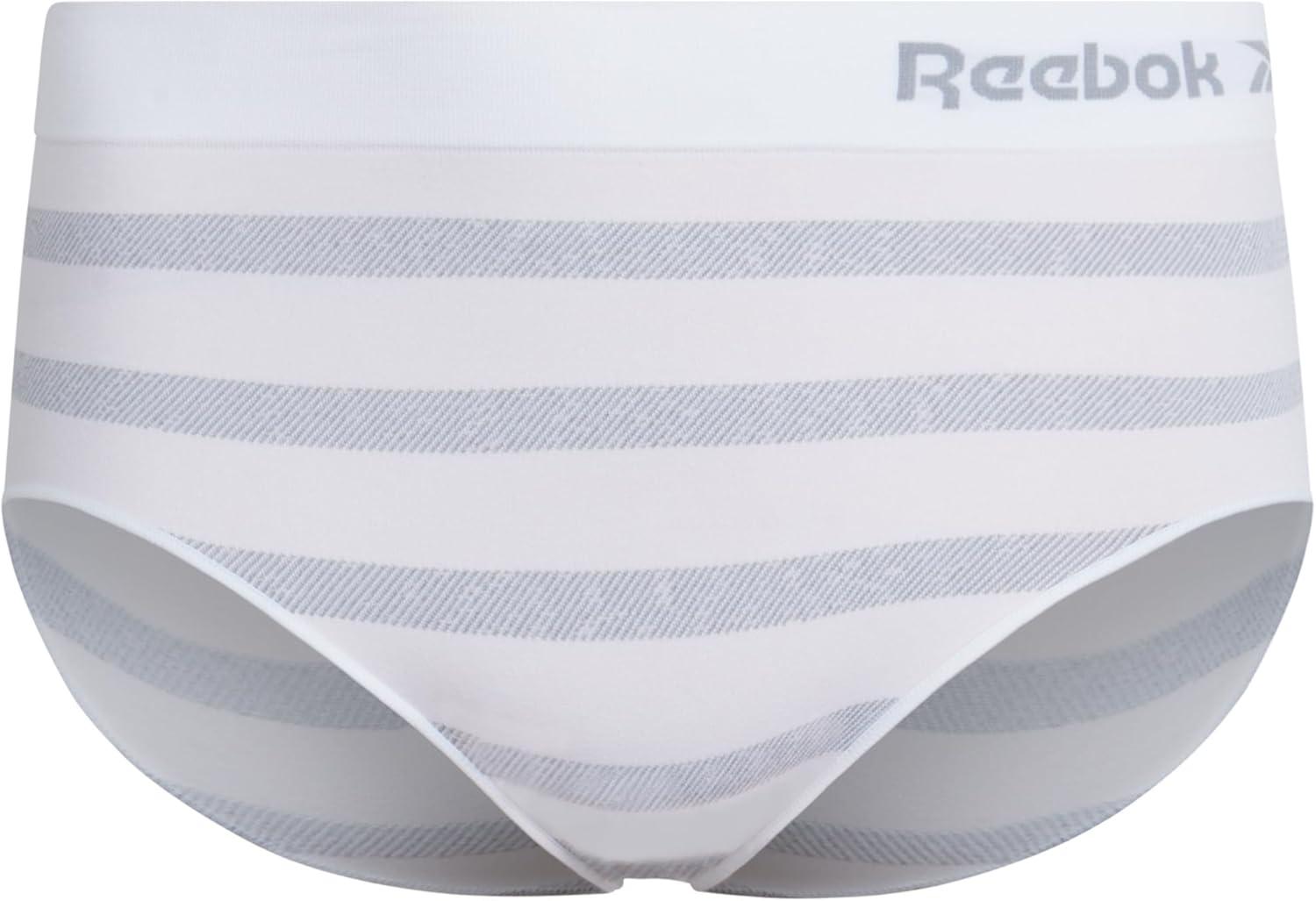 imageReebok Womens Briefs  6 Pack Performance High Waisted Seamless Underwear for Women Sizes SXL Extended Plus Size 1X3XWhiteLotusBlack