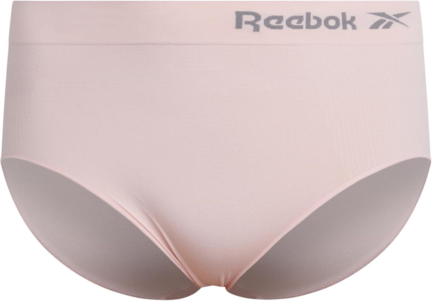 imageReebok Womens Briefs  6 Pack Performance High Waisted Seamless Underwear for Women Sizes SXL Extended Plus Size 1X3XWhiteLotusBlack