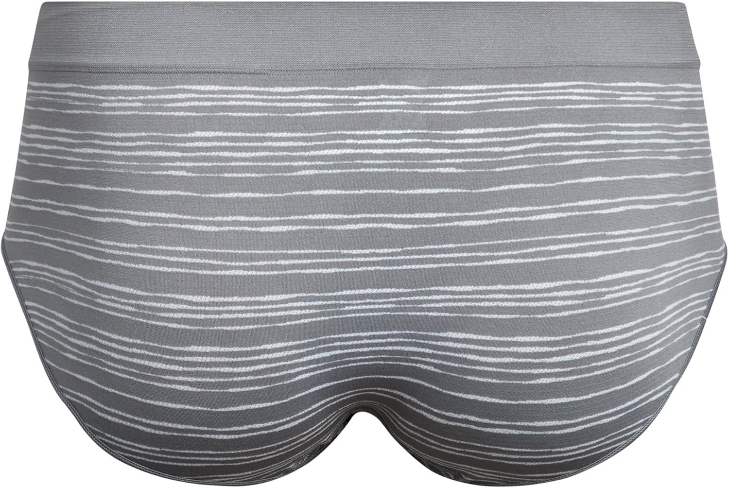 imageReebok Womens Plus Size Hipster Panties  8 Pack Performance Seamless Underwear for Women Made to Fit Your Curves 1X3XBlackBlack SpacedyeSageStriped Grey