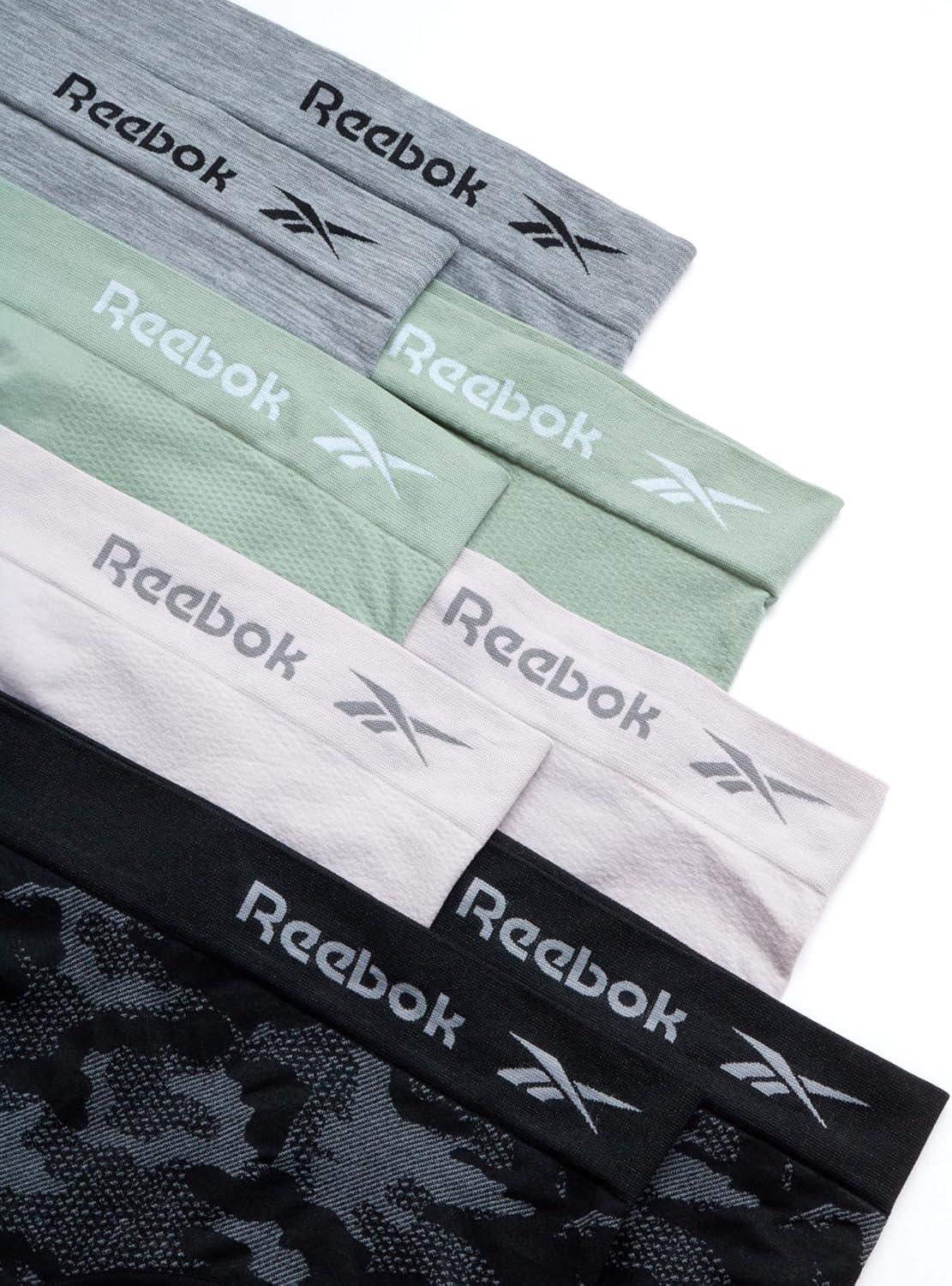 imageReebok Womens Plus Size Hipster Panties  8 Pack Performance Seamless Underwear for Women Made to Fit Your Curves 1X3XBlackGreenLilyGrey