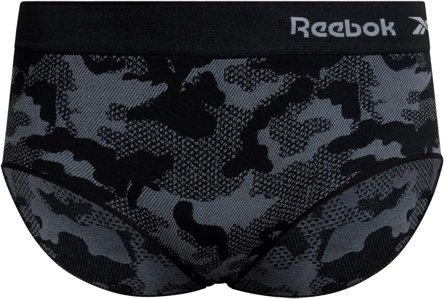 imageReebok Womens Plus Size Hipster Panties  8 Pack Performance Seamless Underwear for Women Made to Fit Your Curves 1X3XBlackGreenLilyGrey