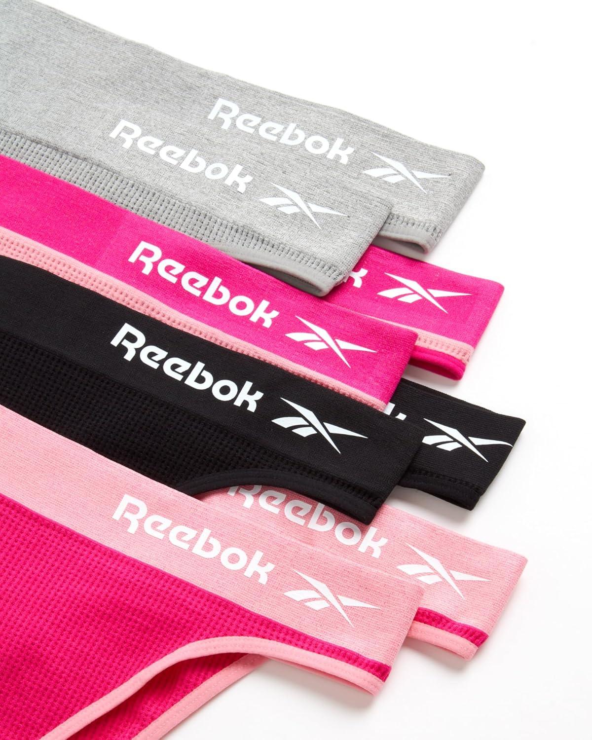 imageReebok Womens Thongs  8 Pack Performance Stretch GString Thongs for Women  Breathable No Show Sexy Lingerie UnderwearFuschia PurpleLight Grey MelangeBlackPink Lady