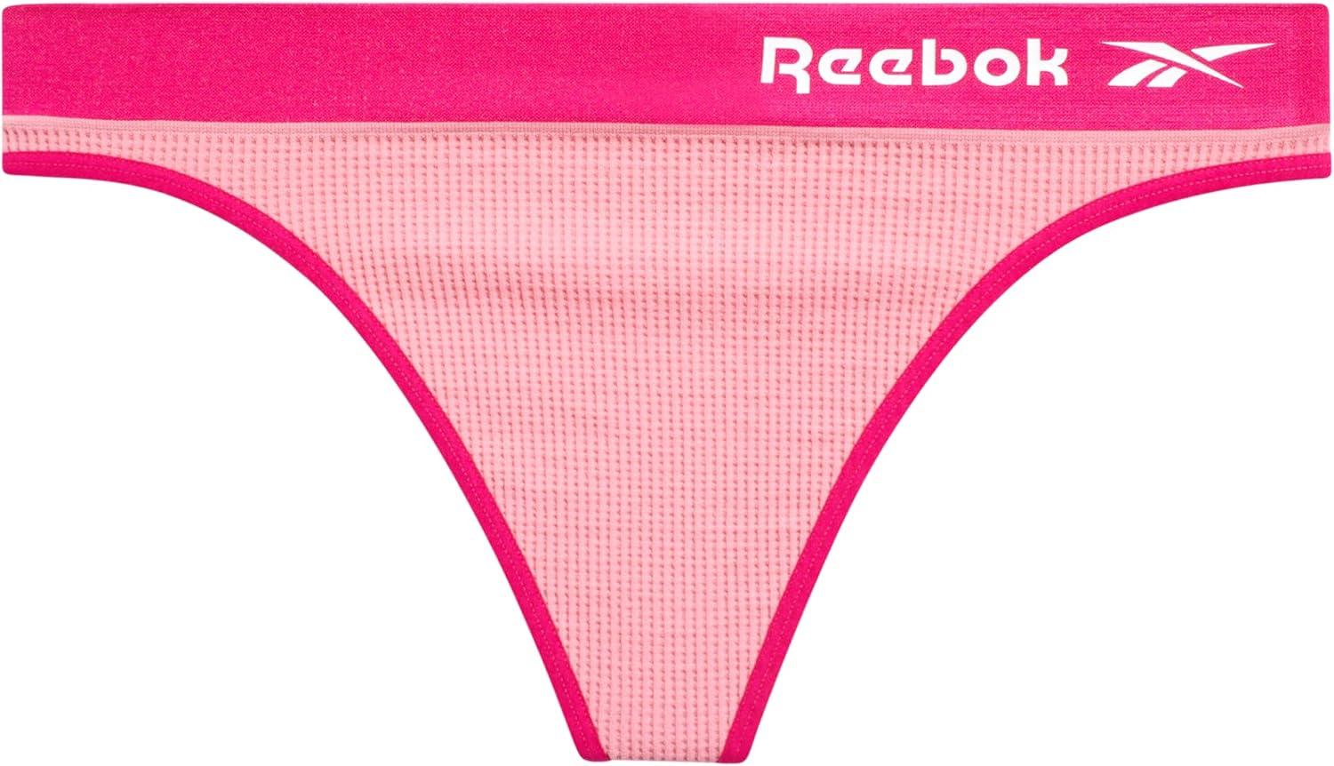 imageReebok Womens Thongs  8 Pack Performance Stretch GString Thongs for Women  Breathable No Show Sexy Lingerie UnderwearFuschia PurpleLight Grey MelangeBlackPink Lady