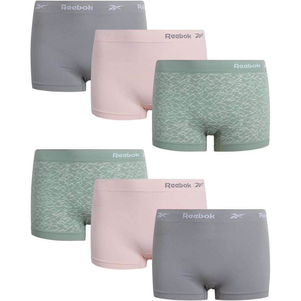 imageReebok womens Rdw 6pk S Bs RegPlsSharksinLotusSage Jacquard