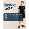 imageReebok Boys Boxer Briefs  6 Pack Performance 6 Inseam Long Leg Boxer Briefs Boys Underwear with Support Pouch 618Classic Black With Contrast