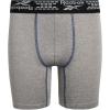 imageReebok Boys Boxer Briefs  6 Pack Performance 6 Inseam Long Leg Boxer Briefs Boys Underwear with Support Pouch 618Light GreyYellowNavy
